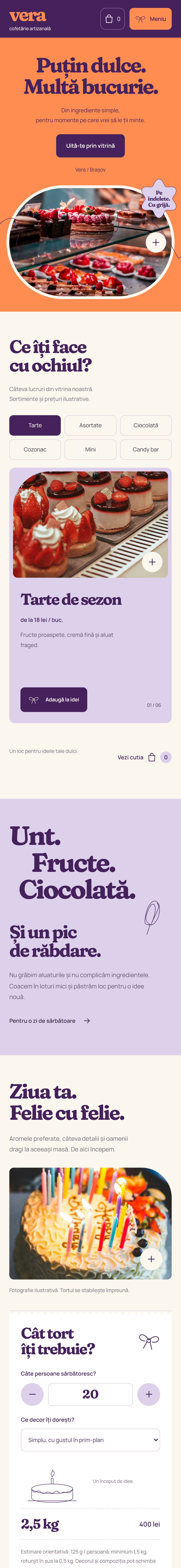 Cofetăria Vera pe telefon